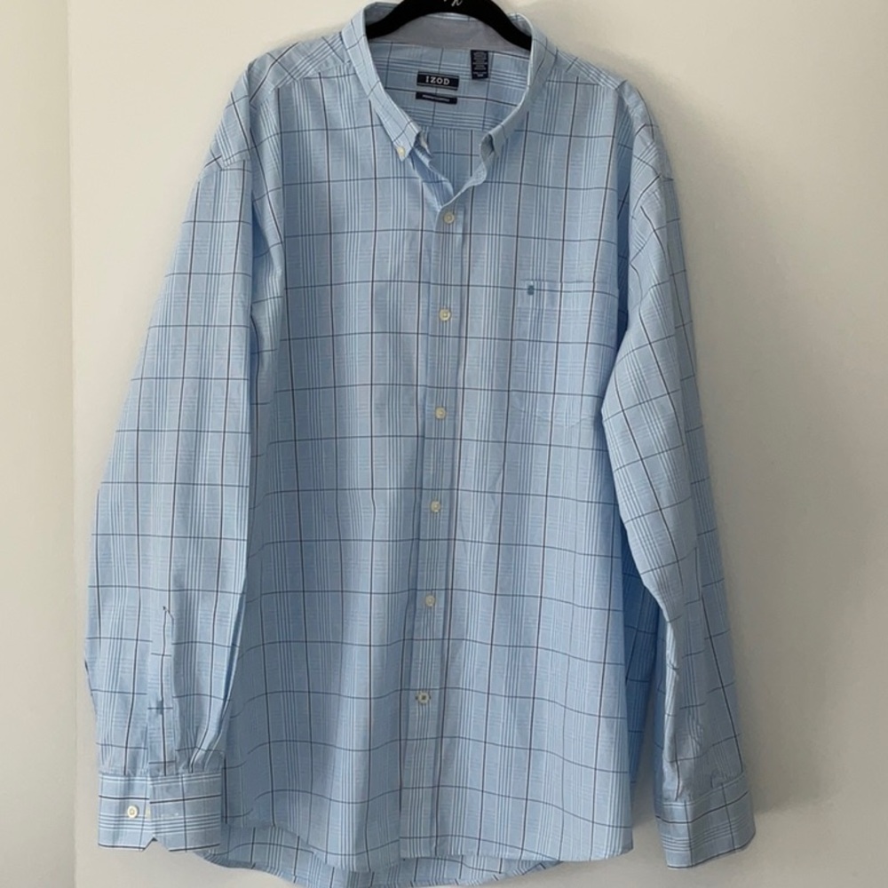 Izod Men’s Long Sleeve Button Down Shirt - Size XXL